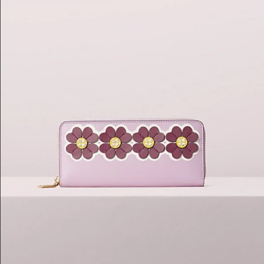 Kate Spade Slim Continental Wallet in Orchid Multi